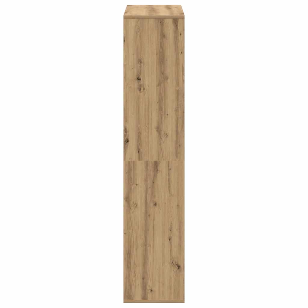 Bücherregal Weiß 137,5x29x137,5 cm Holzwerkstoff