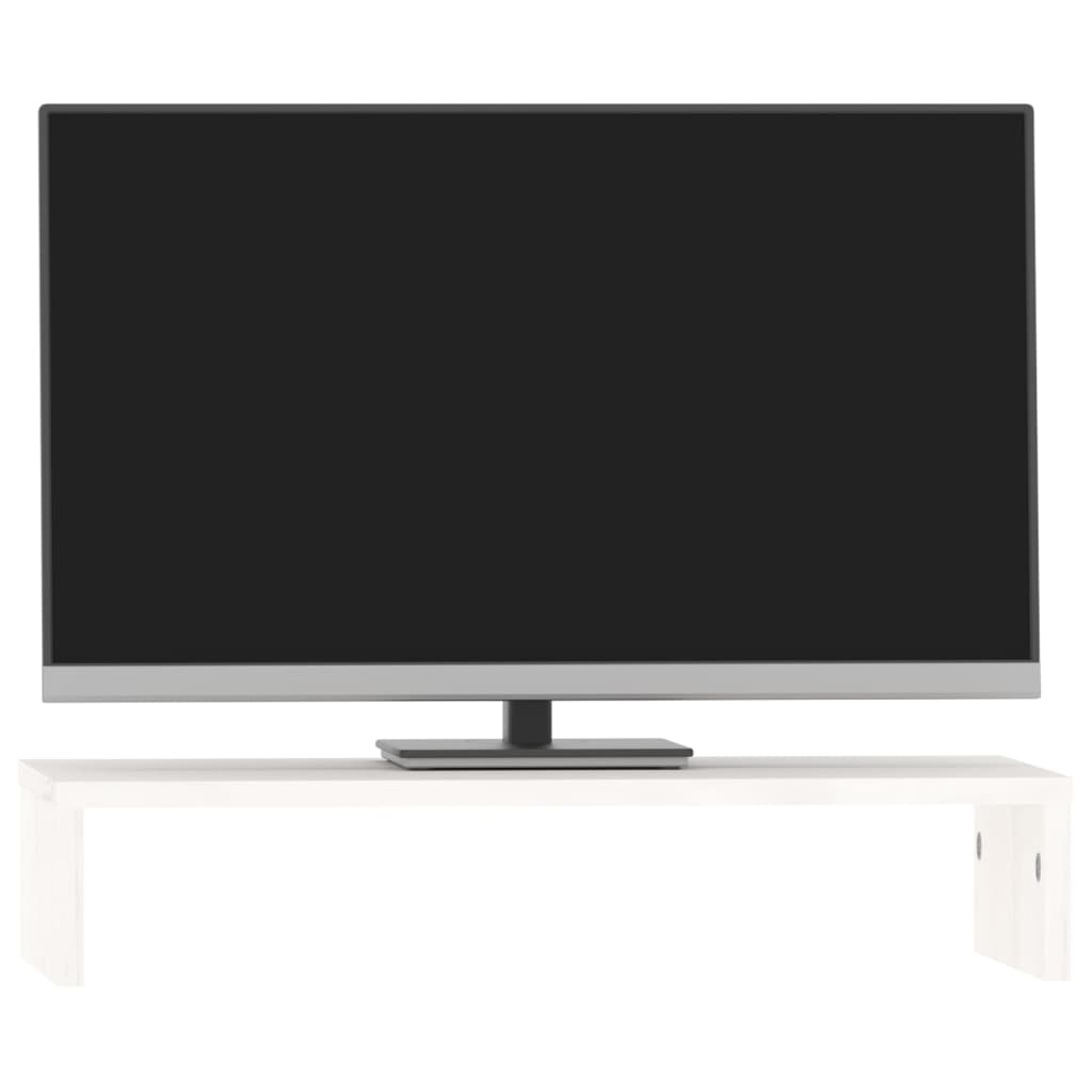 Monitorständer 50x27x10 cm Massivholz Kiefer