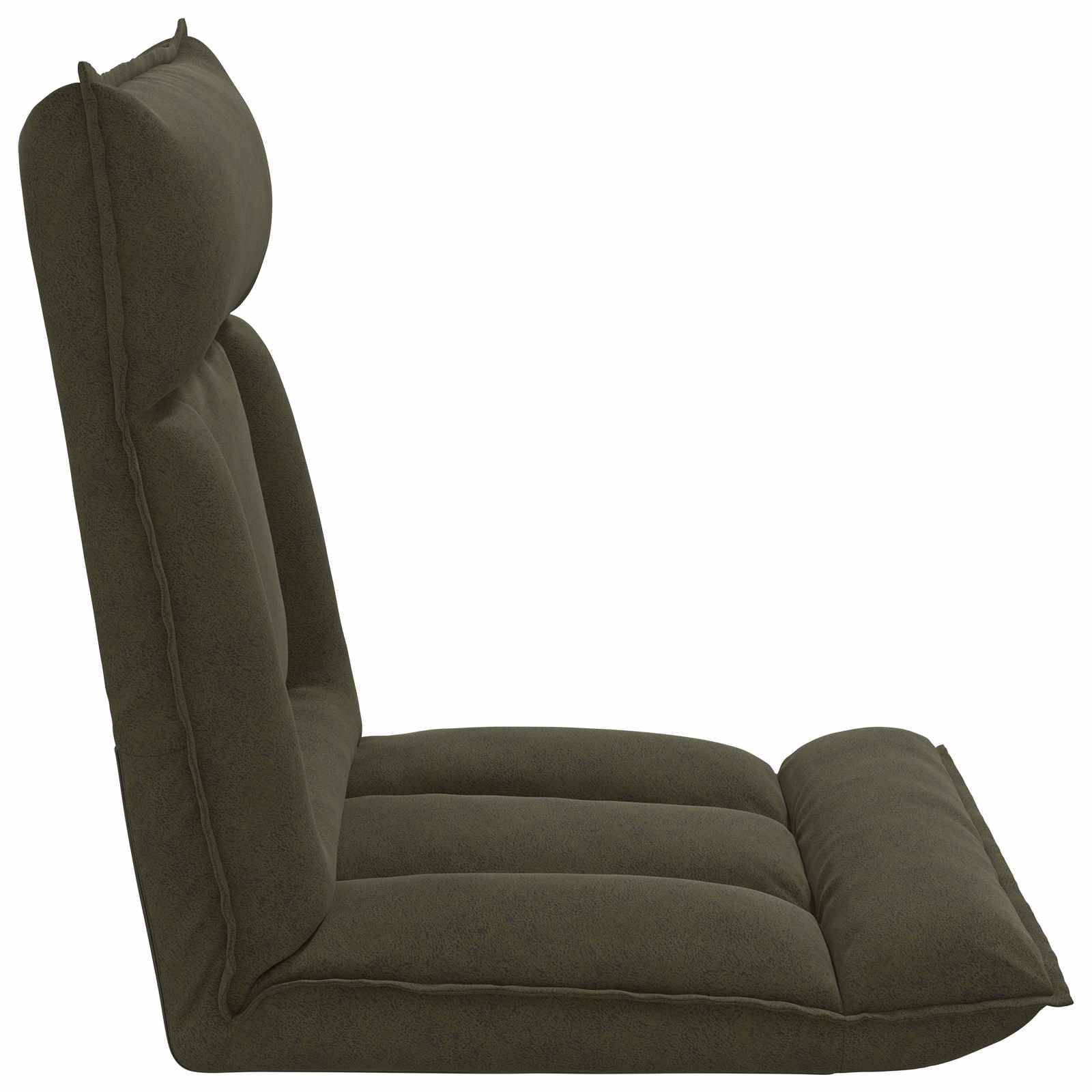 Verstellbarer Fußsessel Braun Stoff