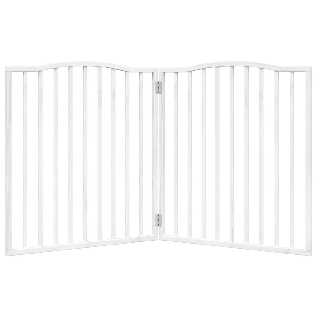 3-tlg. Hundetor Faltbar 150 cm Pappelholz