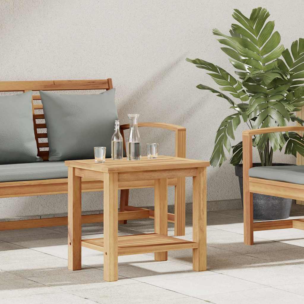 Couchtisch mit Speicher Braun 45 x 45 x 45 cm Massivholz Teak