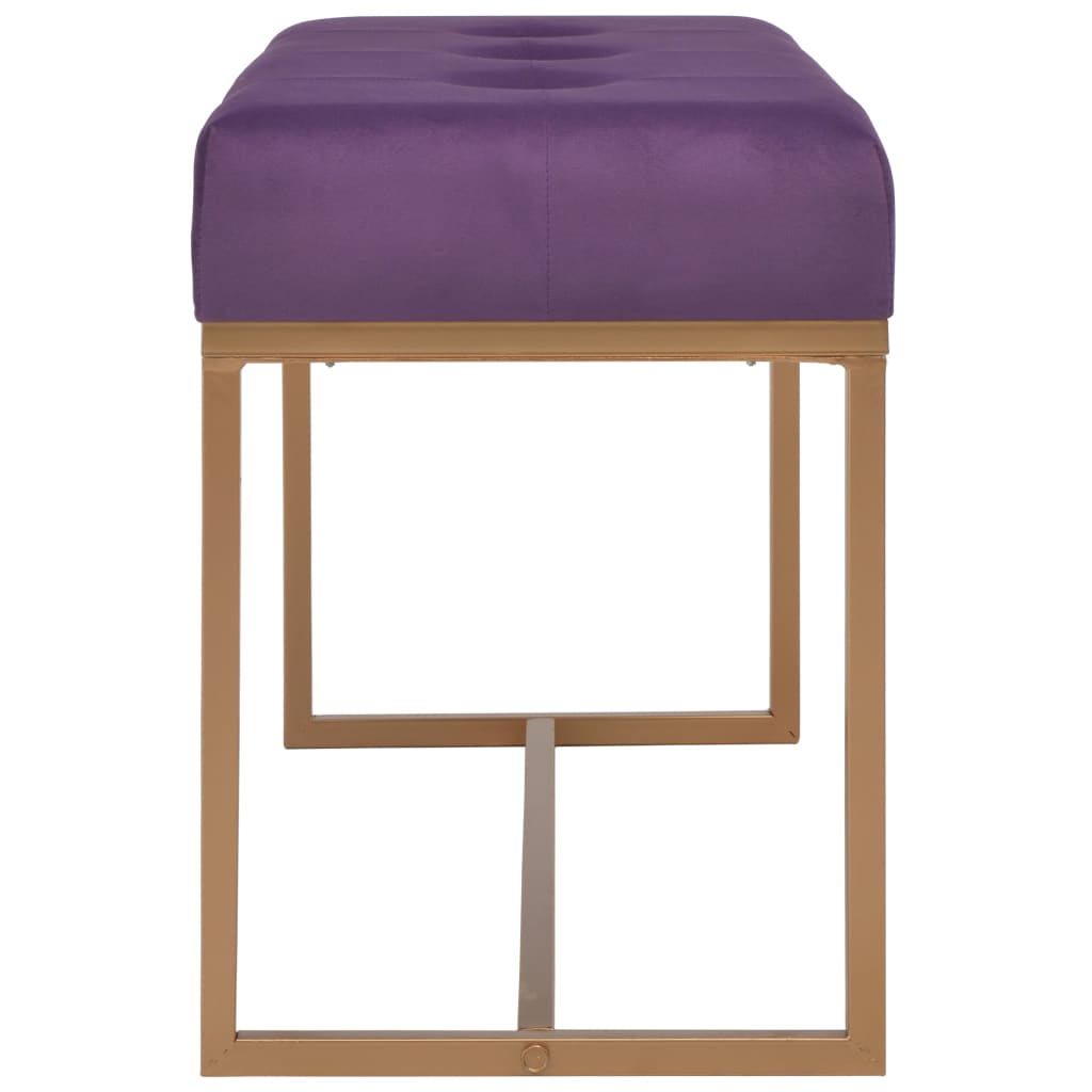 Bank 80 cm Grün Samt