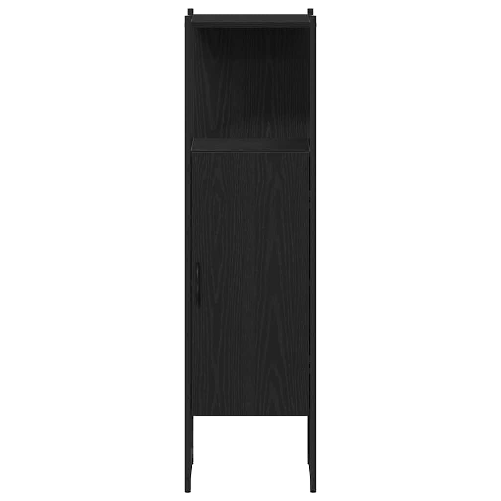 3-tlg. Badmöbel-Set Schwarz Holzwerkstoff