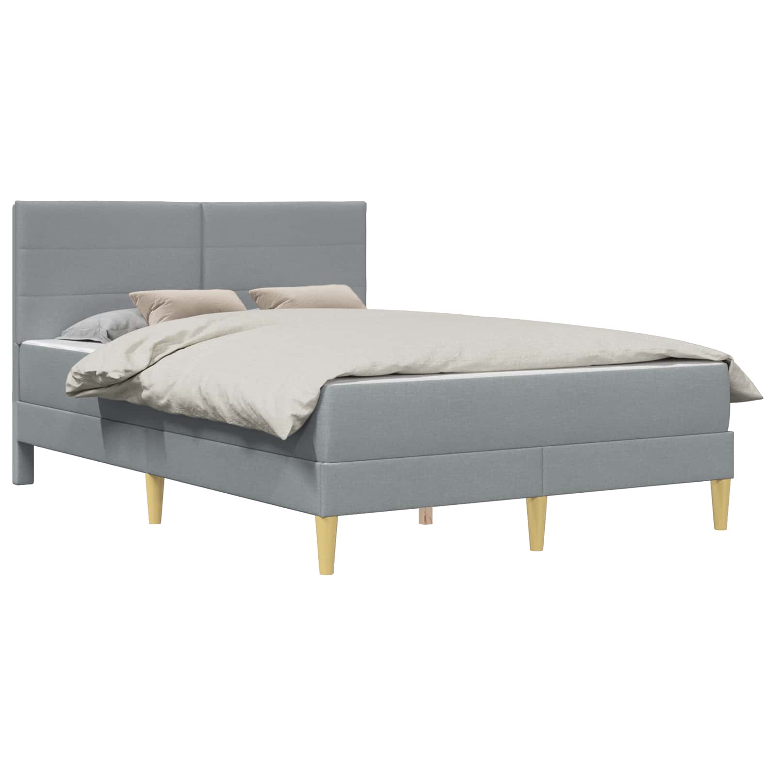 Bettrahmen Hellgrau 80 x 200 cm Polyester
