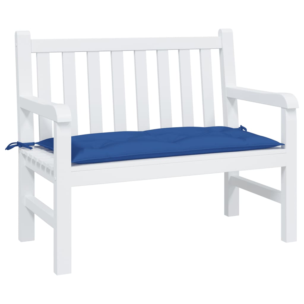 Gartenbank-Auflage Blau&Weiß Gestreift 110x50x7 cm Stoff