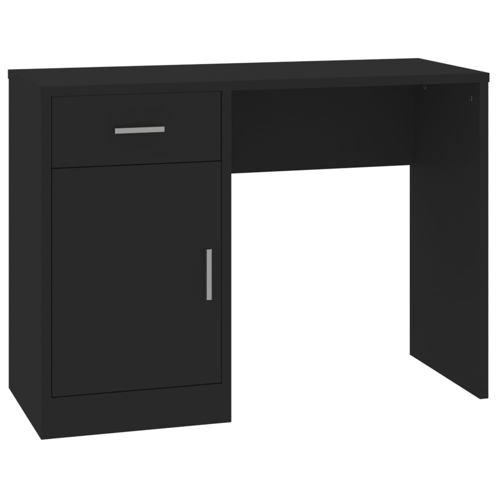 Schreibtisch mit Schublade und Schrank Eiche 100x40x73 cm