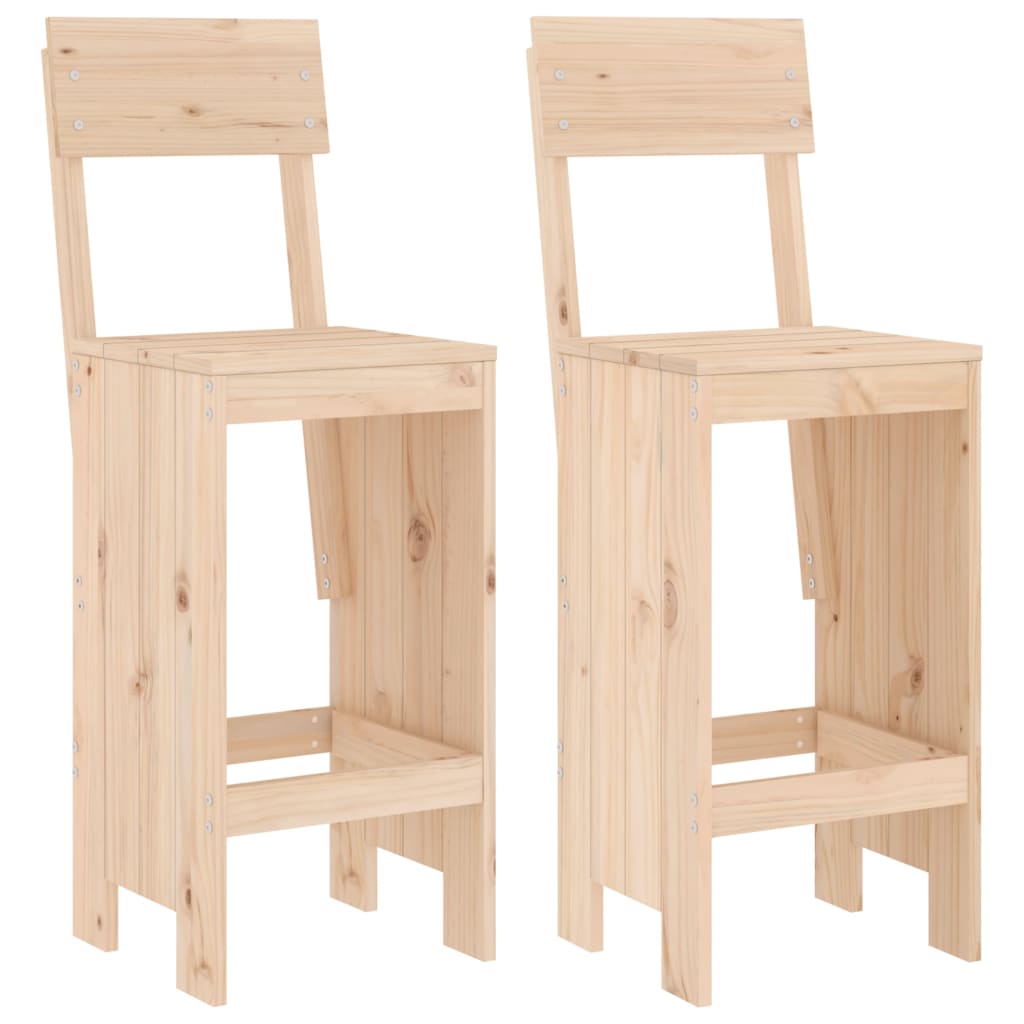 Barhocker 2 Stk. 40x42x120 cm Massivholz Kiefer