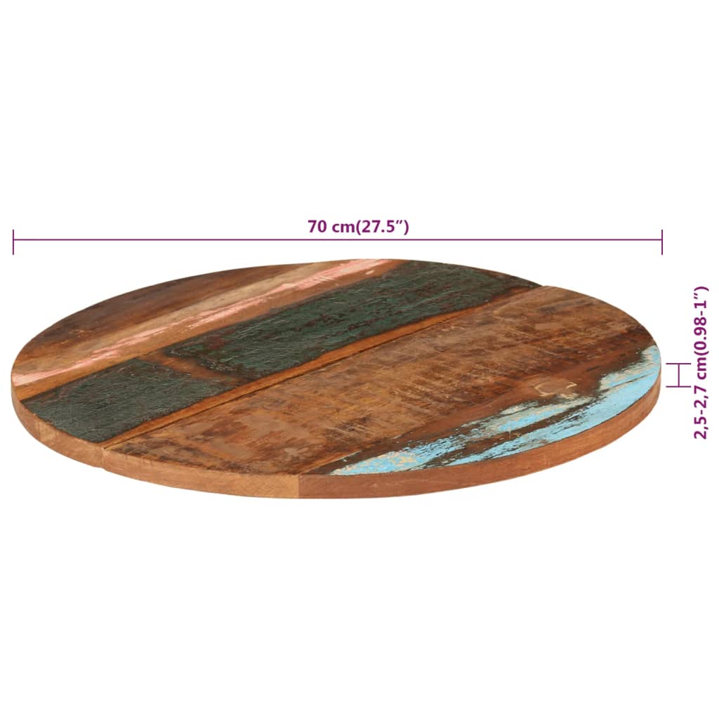 Tischplatte Massivholz Akazie Rund 15-16 mm 40 cm