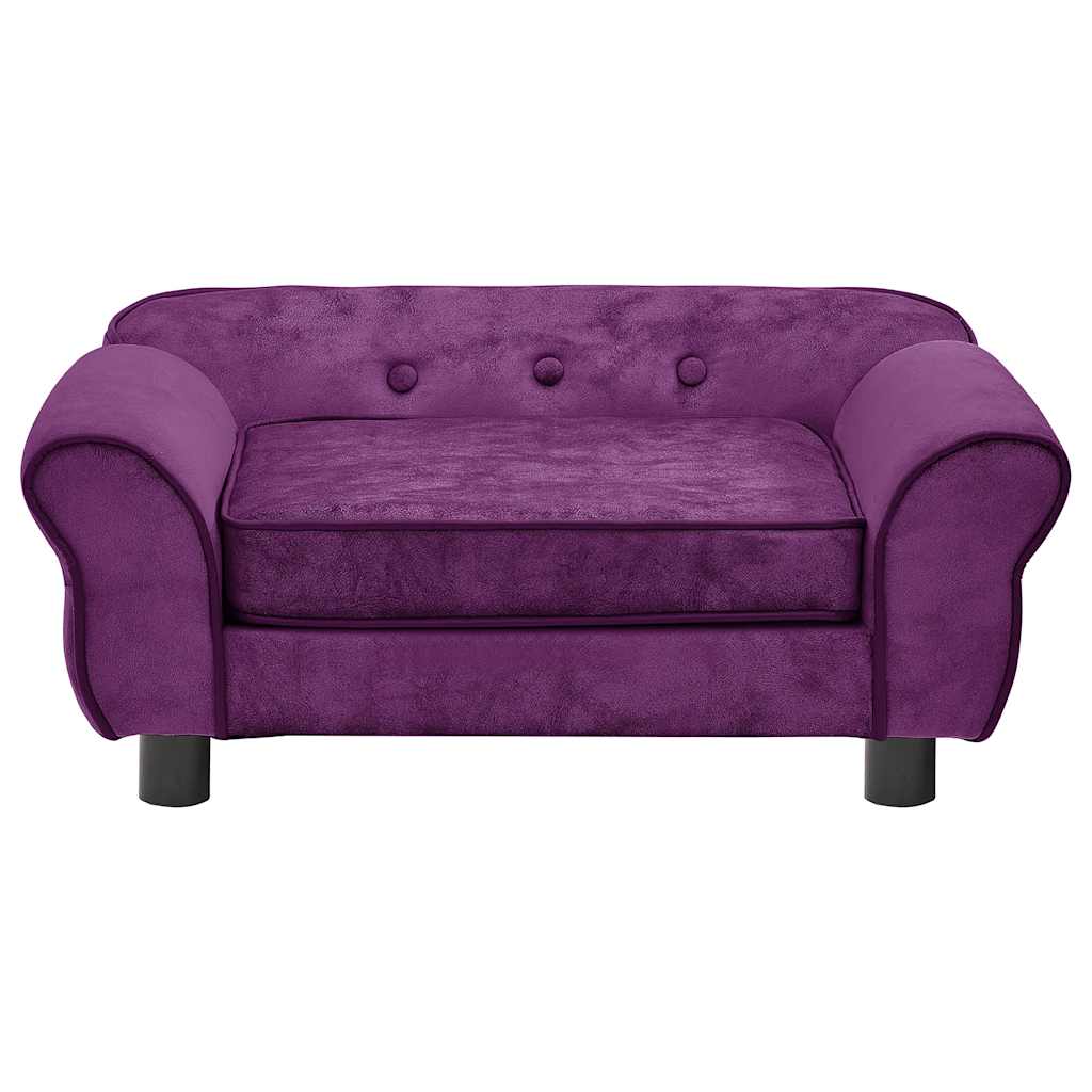 Hundesofa Dunkelgrau 72x45x30 cm Plüsch