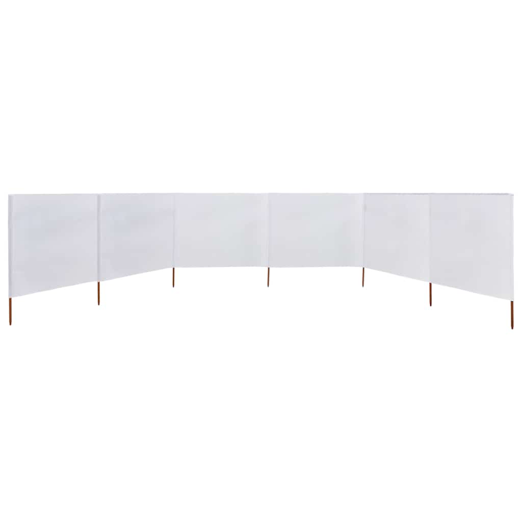 3-teiliges Windschutzgewebe 400 x 120 cm Weiß
