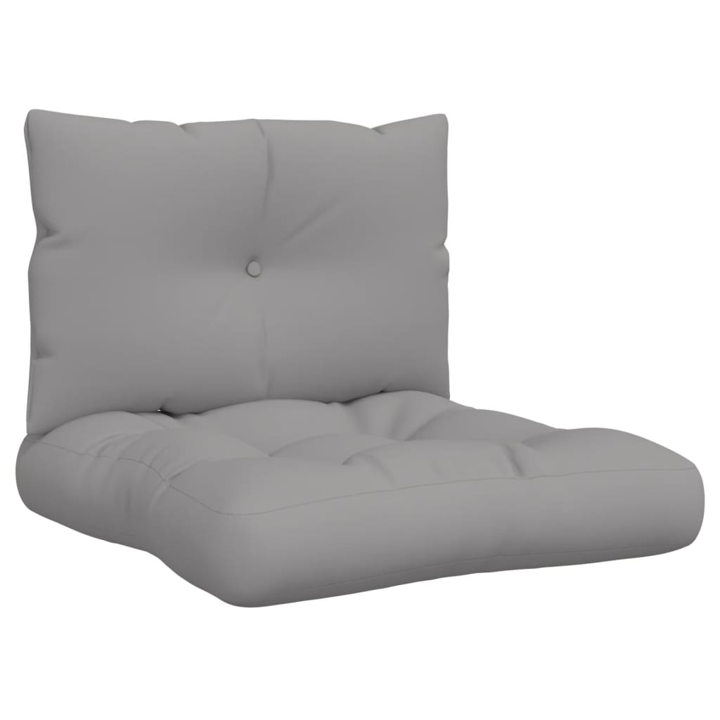 Palettenkissen 3-tlg. Taupe Stoff