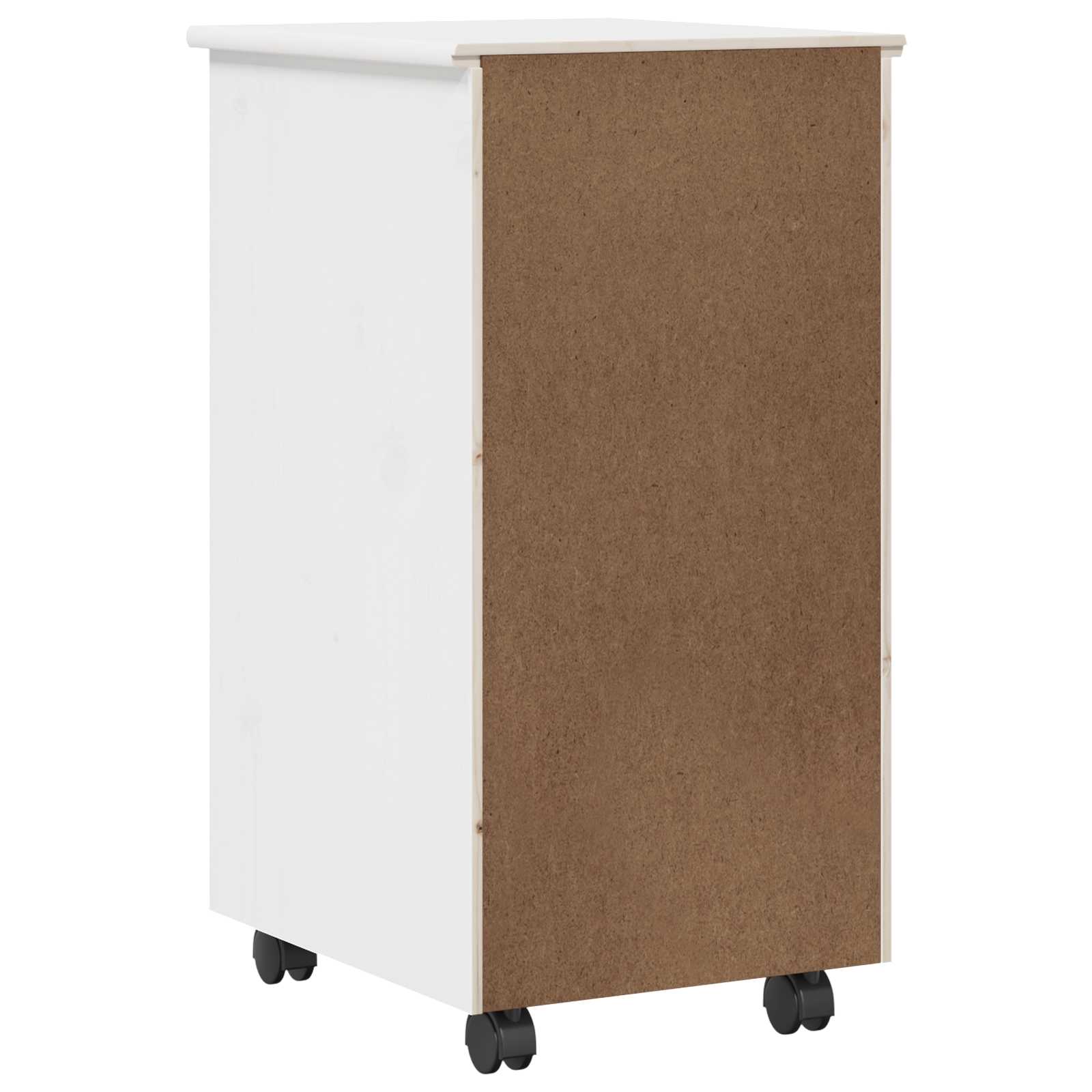 Rollschrank Honigbraun 34 x 39 x 65,5 cm Massivholz Kiefer