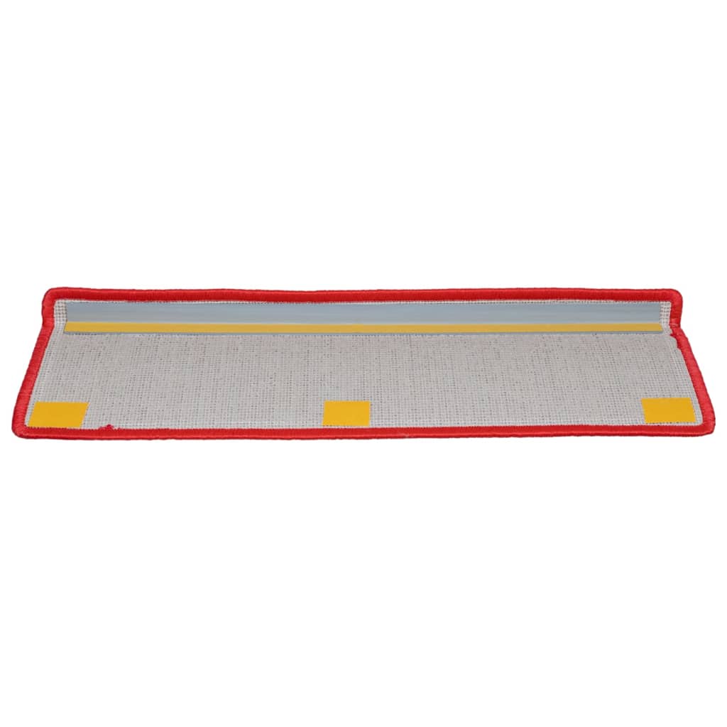 Stufenmatten 15 Stk. 65x21x4 cm Grau Rechteckiger Rand