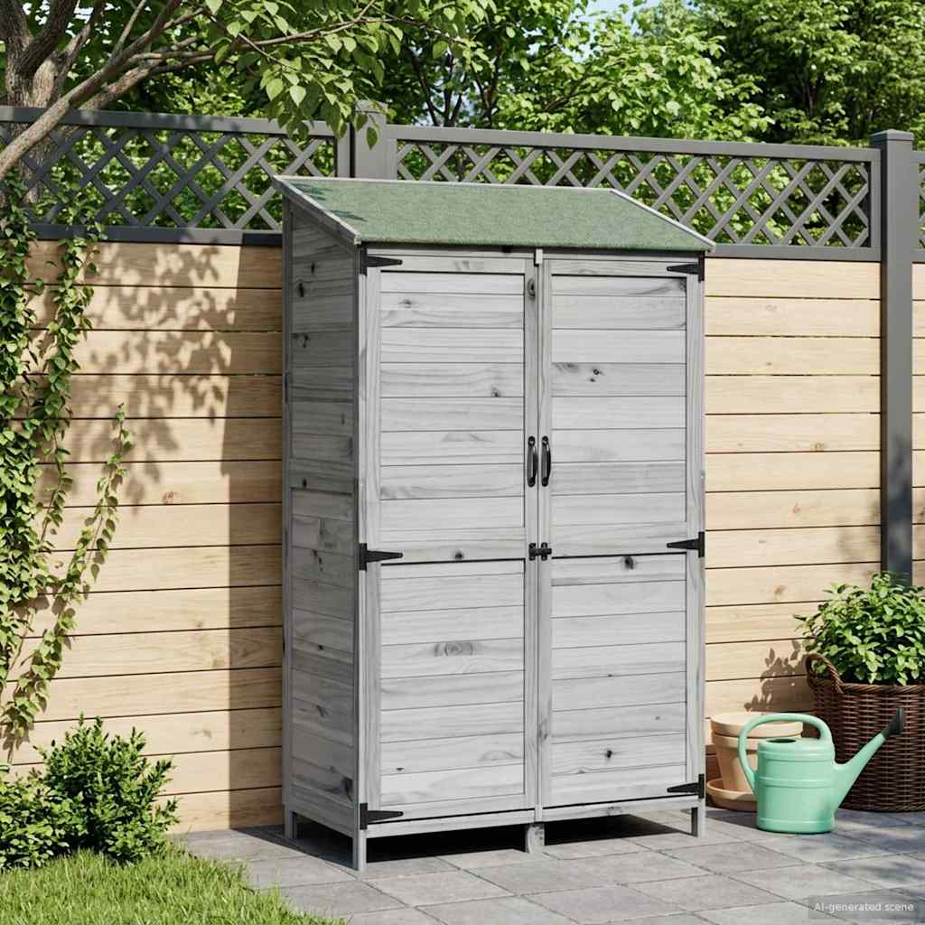 Gartenschuppen Natur 59 x 56 x 113,5 cm Massivholz aus Fichte