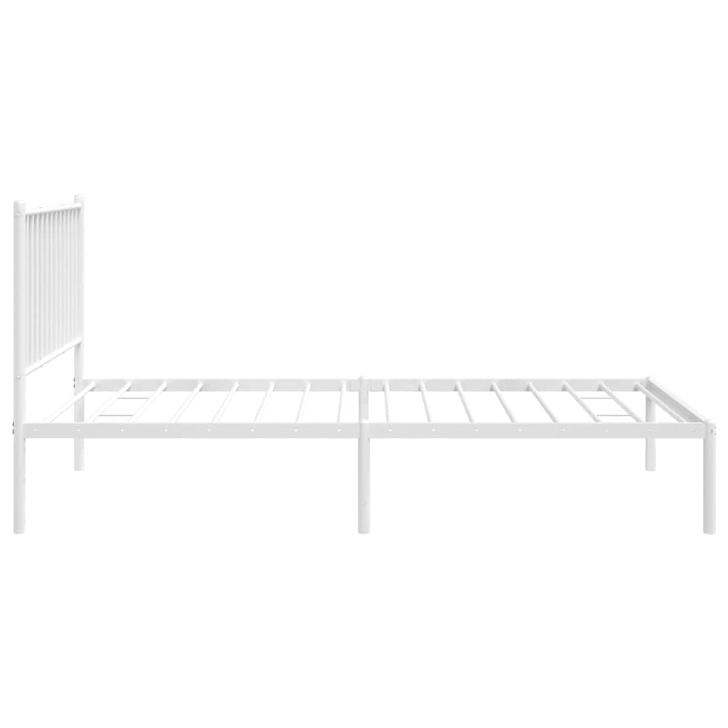 Bettgestell Metall Schwarz 75x190 cm