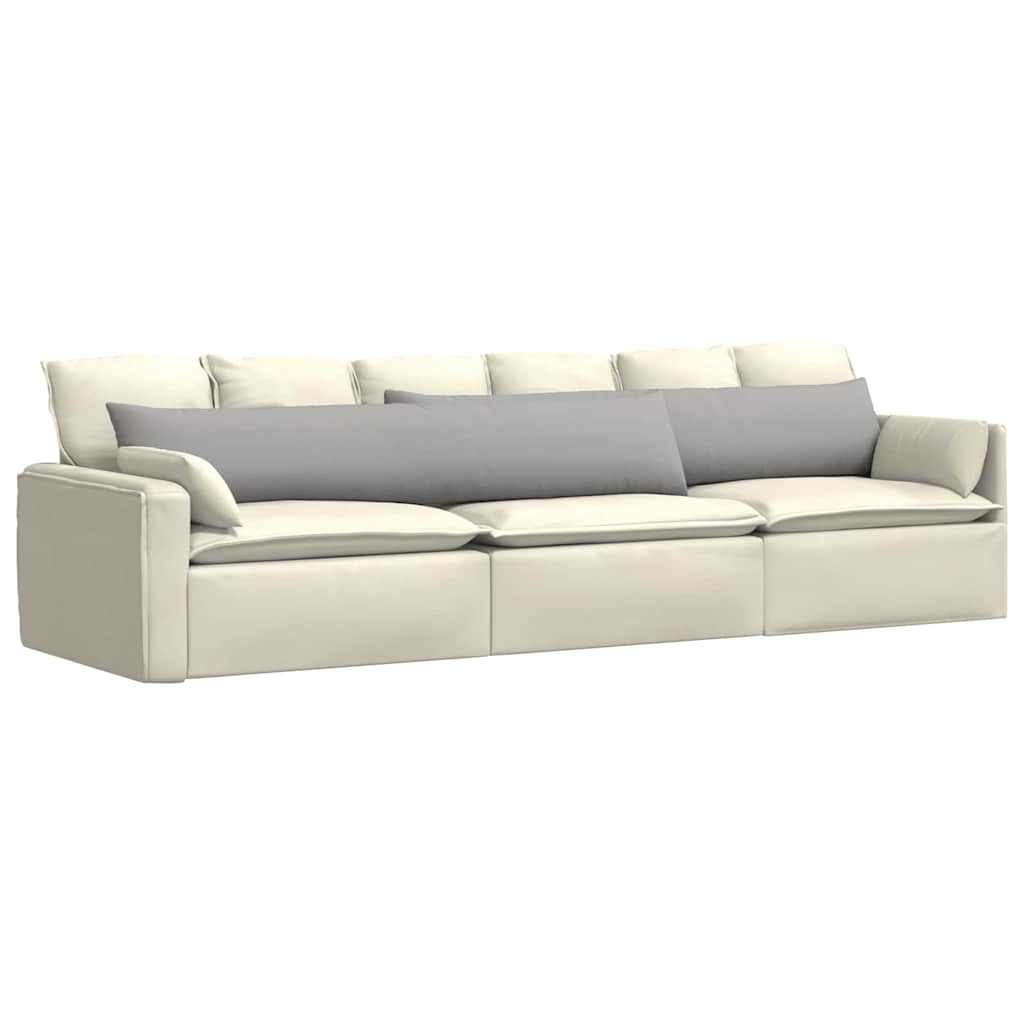 Sofakissen 2 pcs Hellgrau 50 x 30 cm Stoff