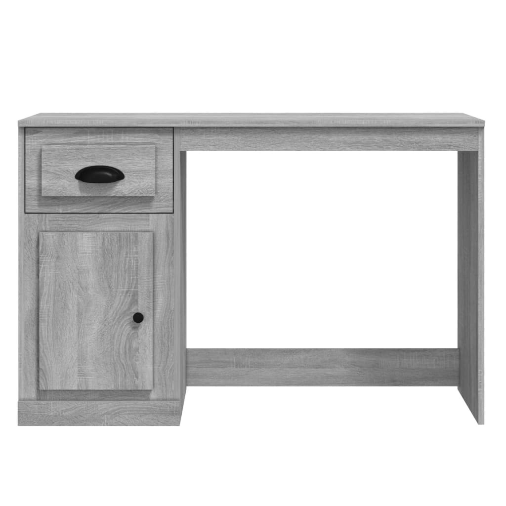 Schreibtisch mit Schublade Weiß 115x50x75 cm Holzwerkstoff