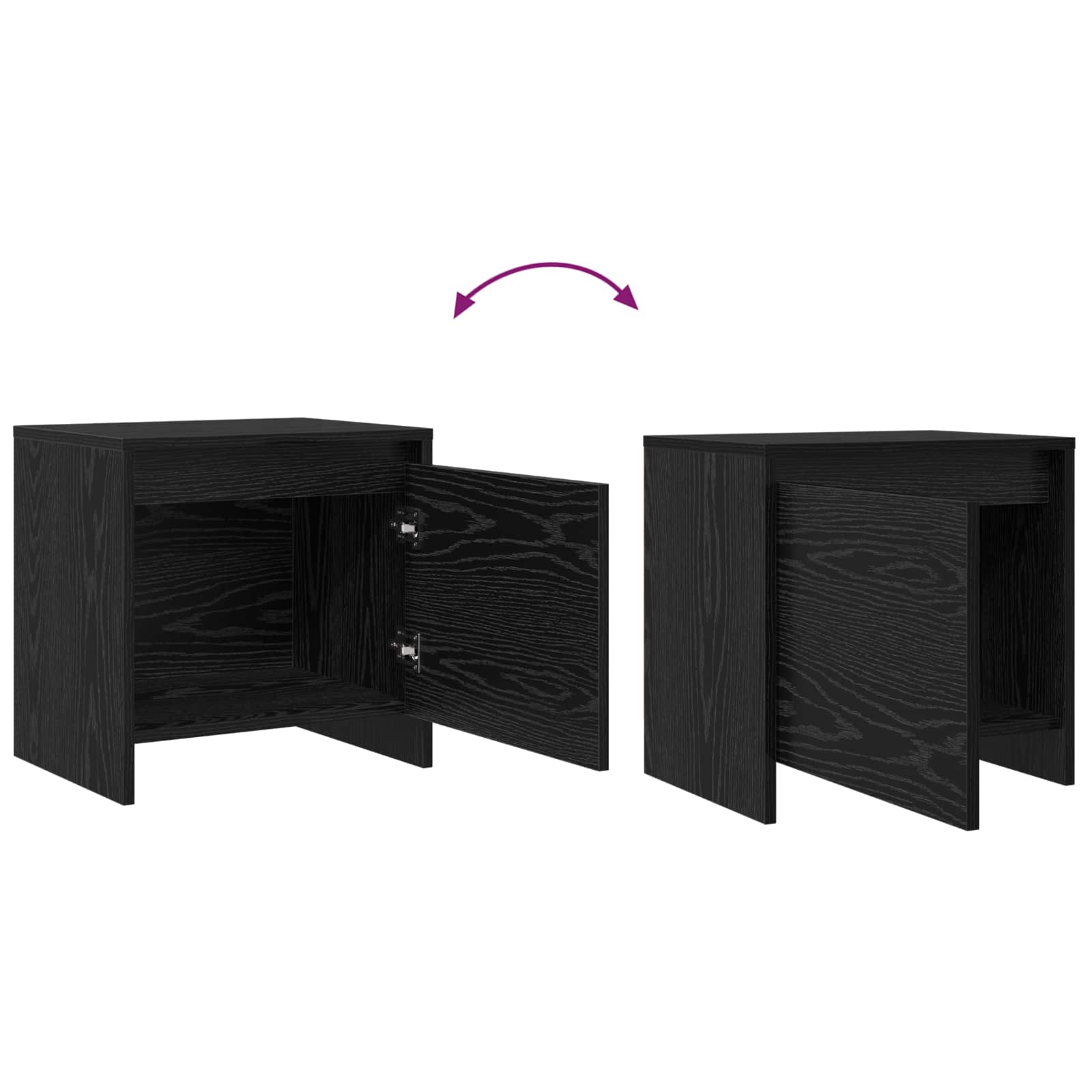 Nachttisch Altholz 45 x 34 x 44,5 cm Holzwerkstoff