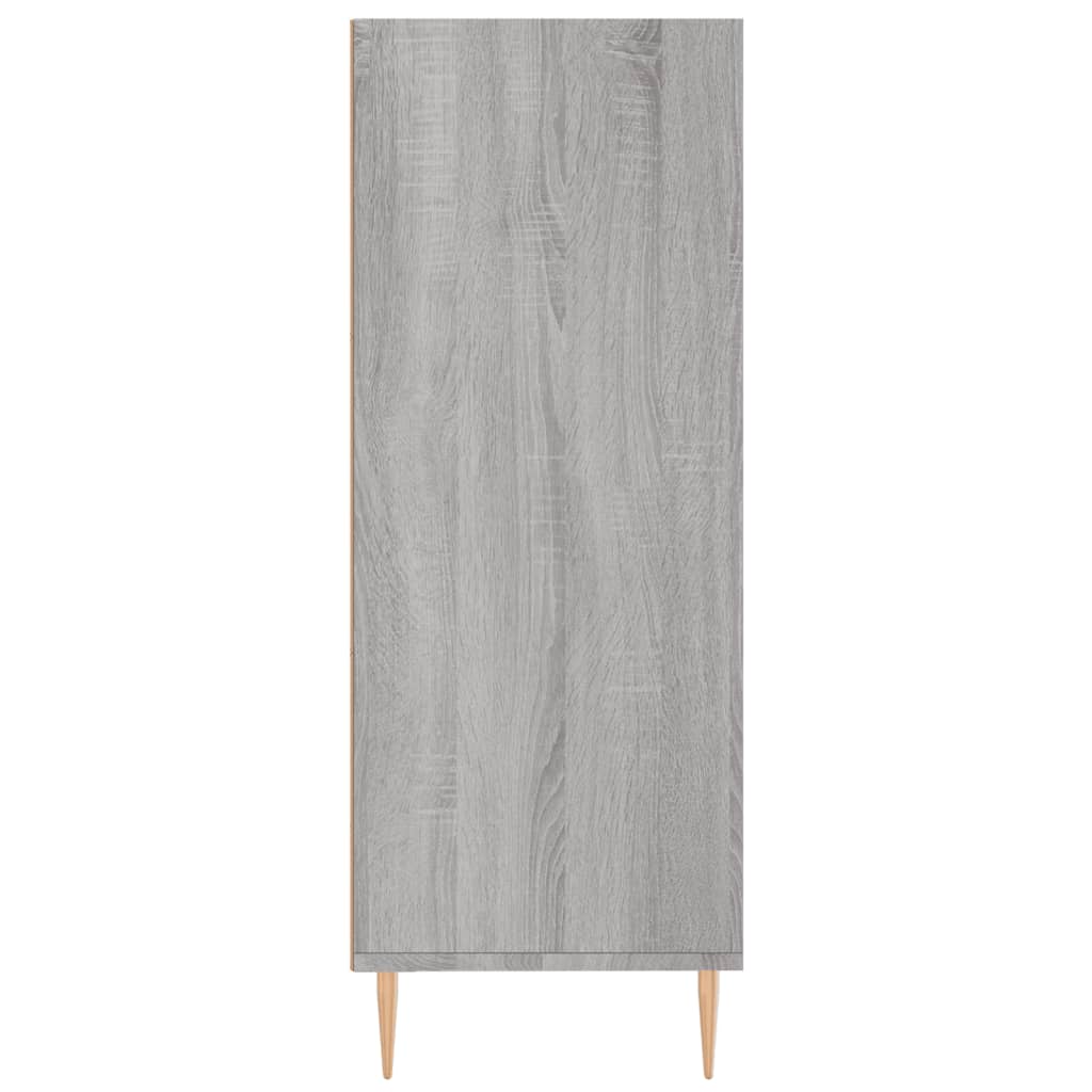 Bücherregal Betongrau 69,5x32,5x90 cm Holzwerkstoff