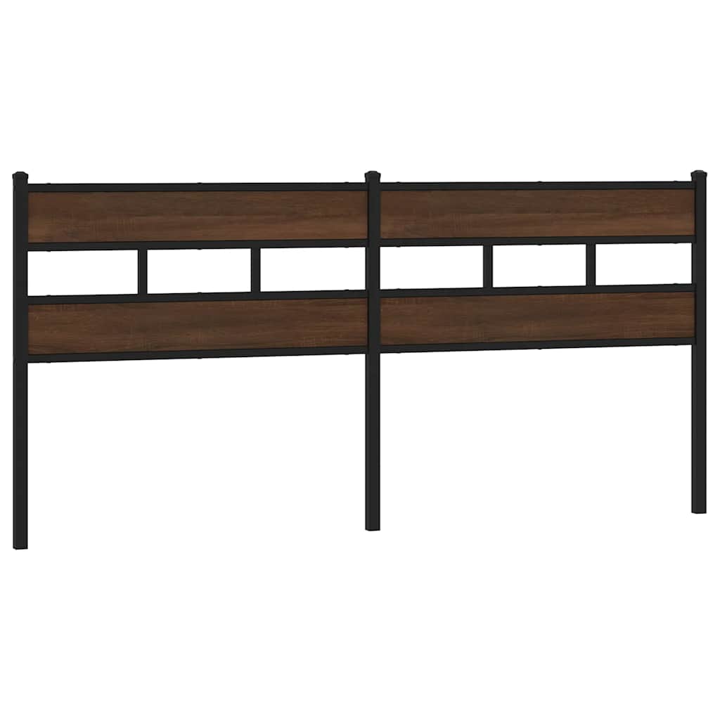 Ersatz-Kopfteil Räuchereiche 100 cm Eisen und Holzwerkstoff