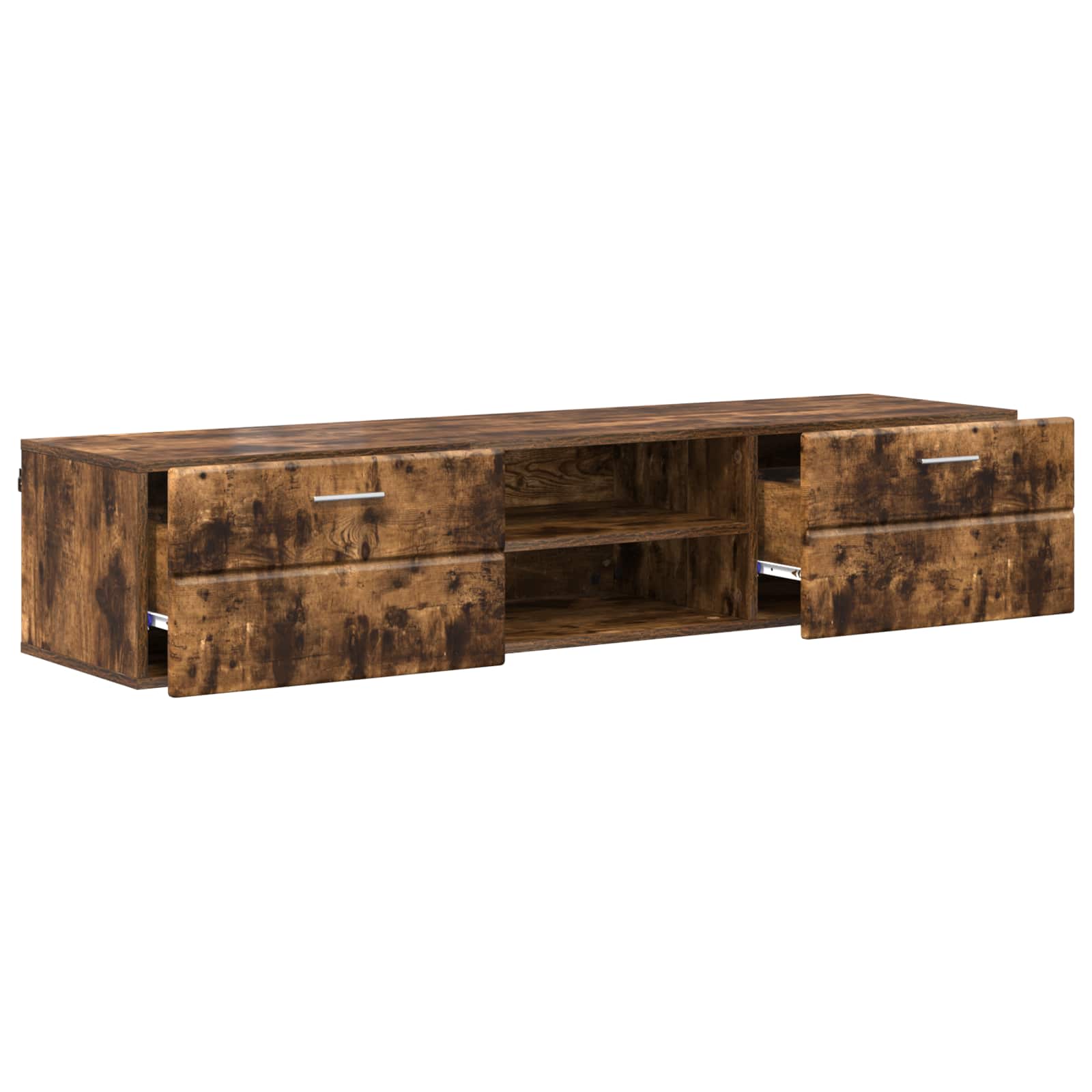 Highboard mit Regal FLORIN Weiß 60 x 35 x 182 cm Holzwerkstoff