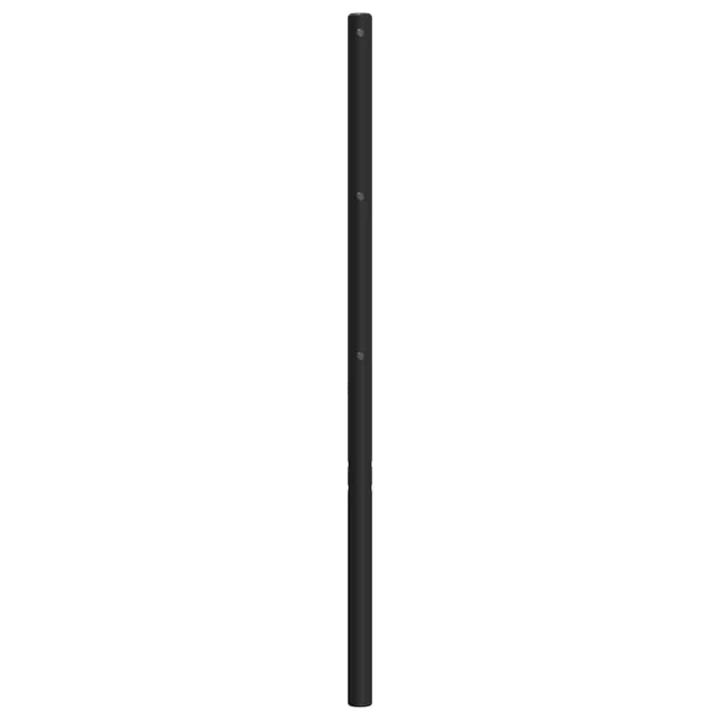 Ersatz-Kopfteil Metall Schwarz 100 cm