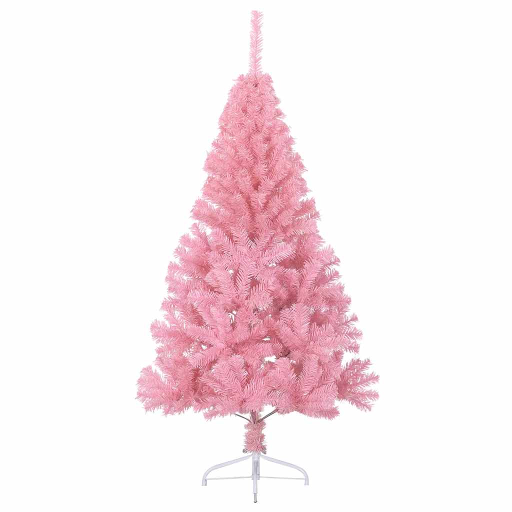 Künstlicher Halb-Weihnachtsbaum mit Ständer Grün 150 cm PVC
