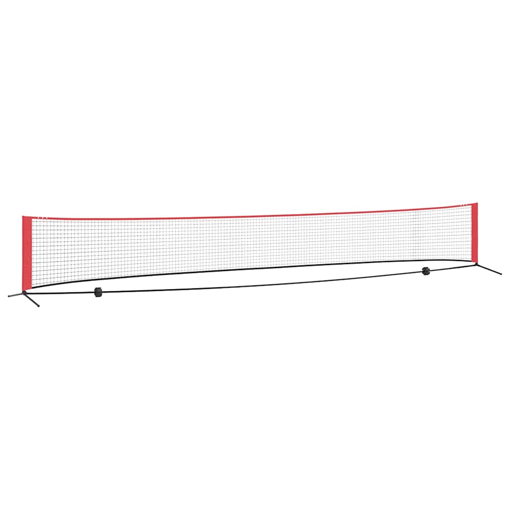 Tennisnetz Schwarz und Rot 301 x 90.5 x 87 cm Polyester