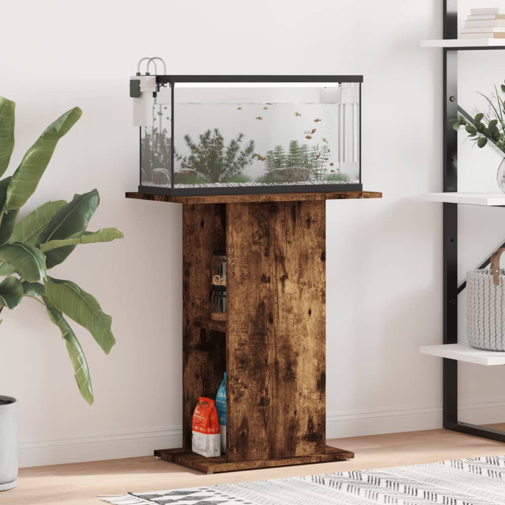 Aquariumständer Weiß 60,5x36x72,5 cm Holzwerkstoff