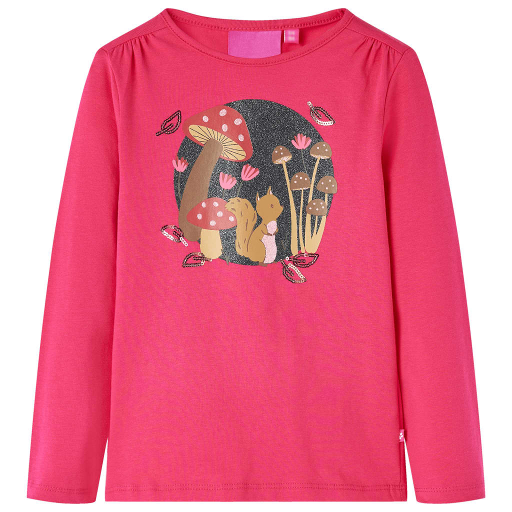Kinder-Langarmshirt Dunkelorange 92