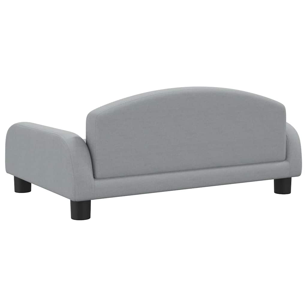 Kindersofa Creme 70x45x30 cm Stoff