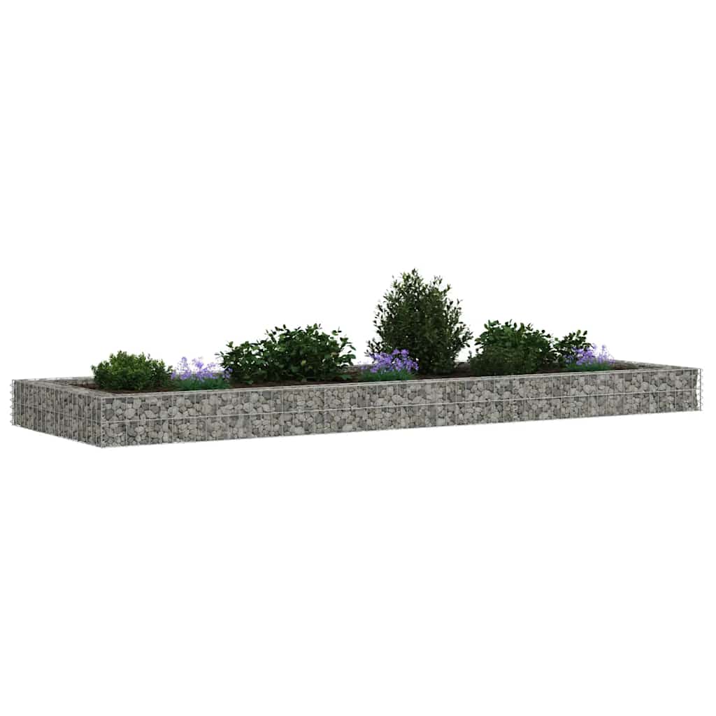 Gabionen-Hochbeet Verzinkter Stahl 100x100x20 cm