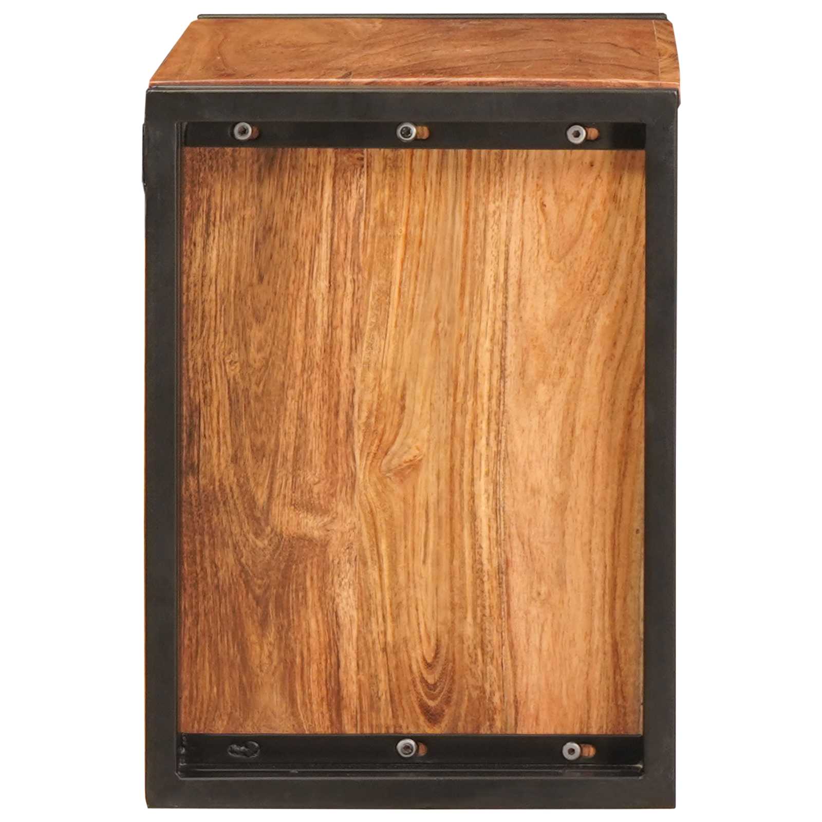Weinregal Braun 60 x 45 x 33 cm Massives grobes Mangoholz