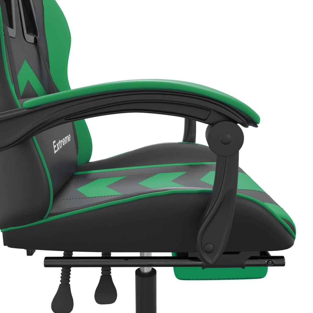 Gaming-Stuhl Drehbar Schwarz und Rot Kunstleder