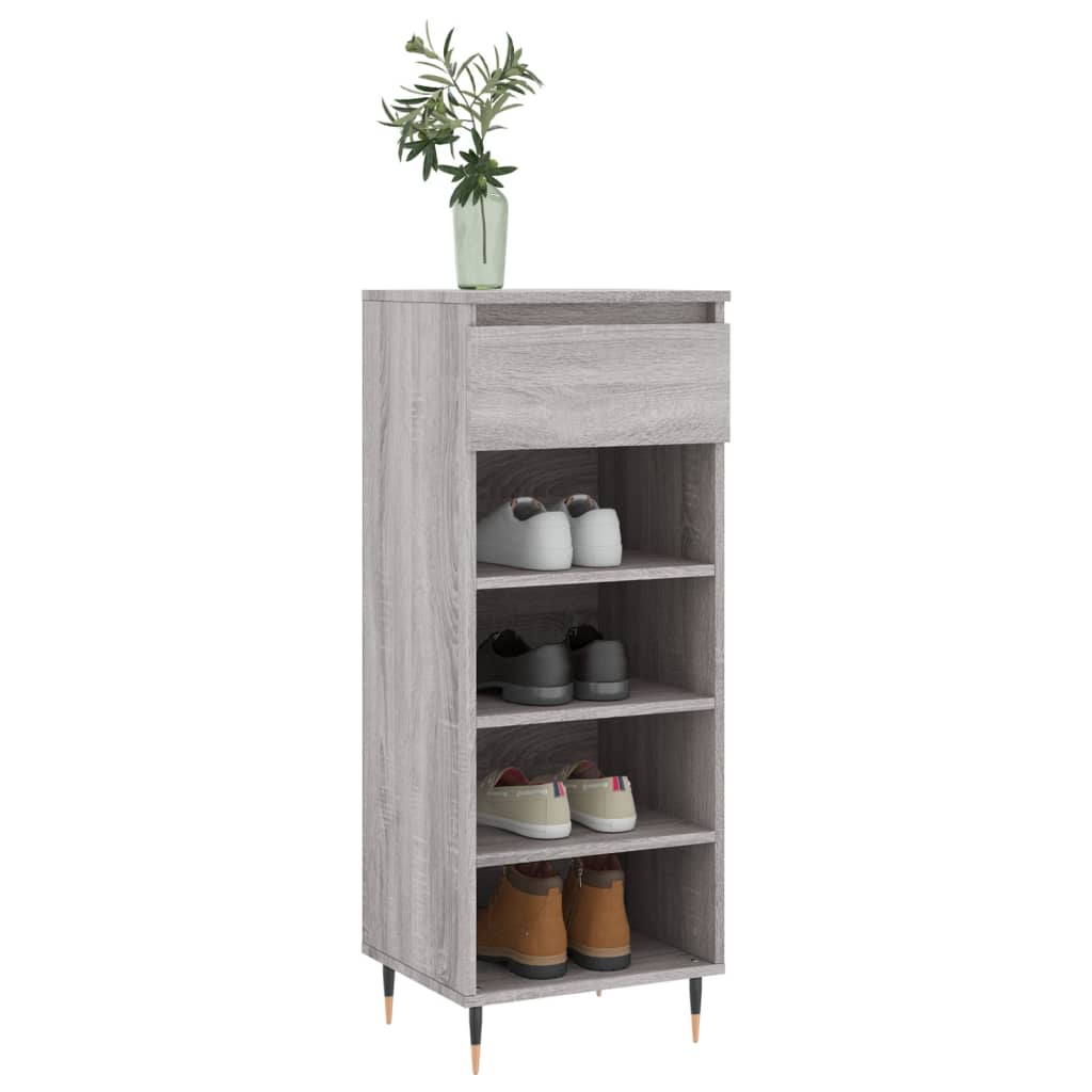 Schuhschrank Schwarz 40x36x105 cm Holzwerkstoff