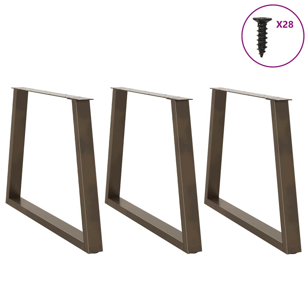Couchtischbeine V-Form 2 Stück Schwarz 30x(30-31,3) cm Stahl