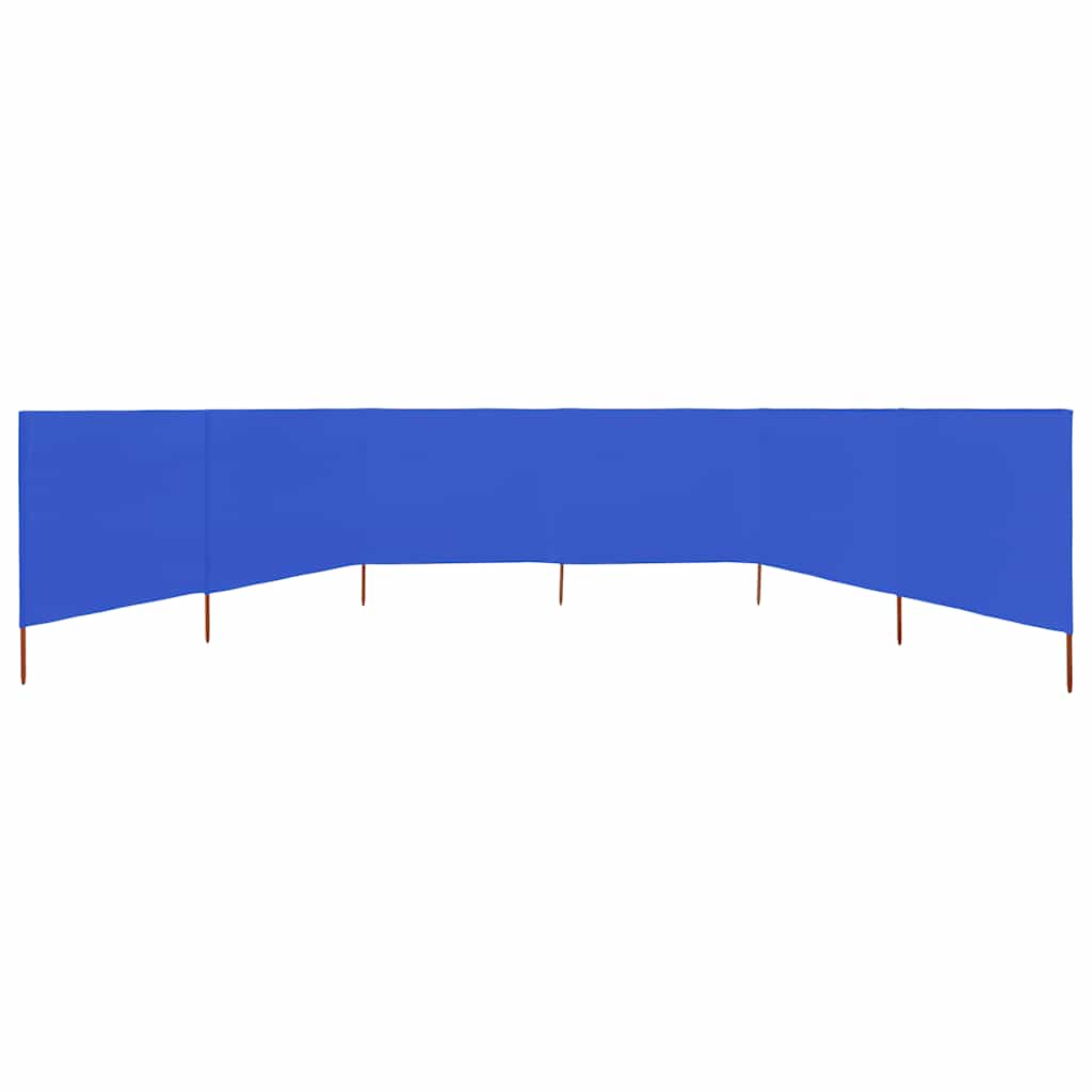 3-teiliges Windschutzgewebe 400 x 120 cm Weiß