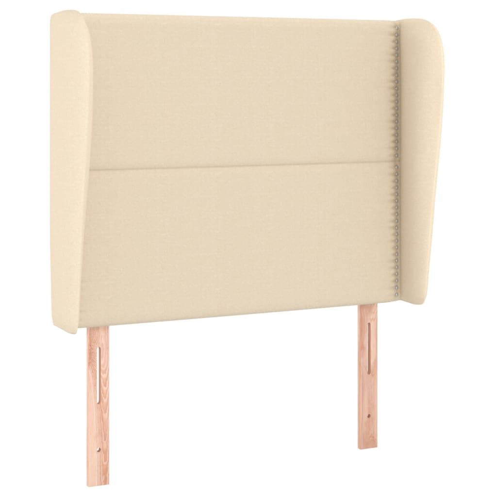 Kopfteil mit Ohren Dunkelgrau 83x23x78/88 cm Stoff