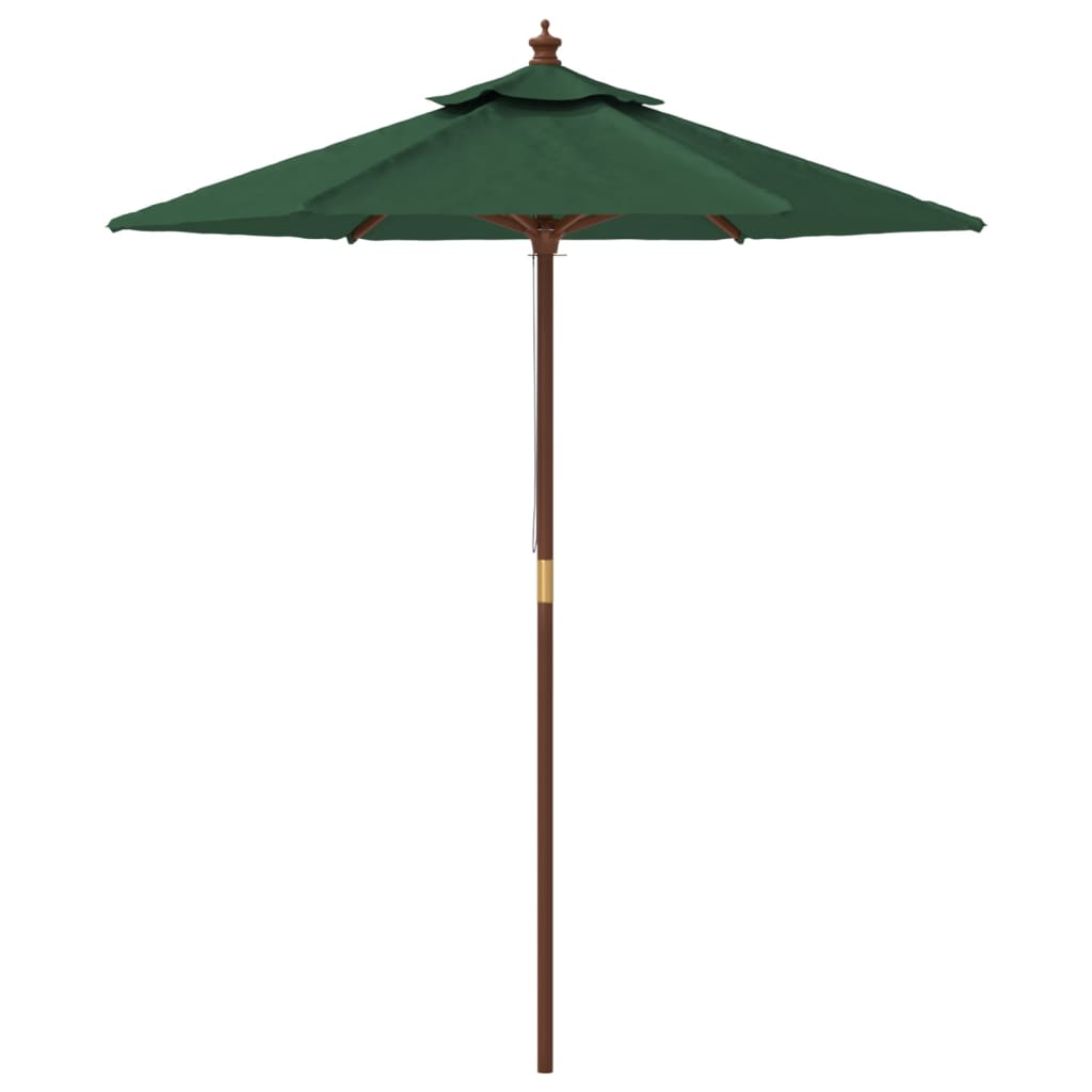 Sonnenschirm mit Holzmast Sandfarben 196x231 cm