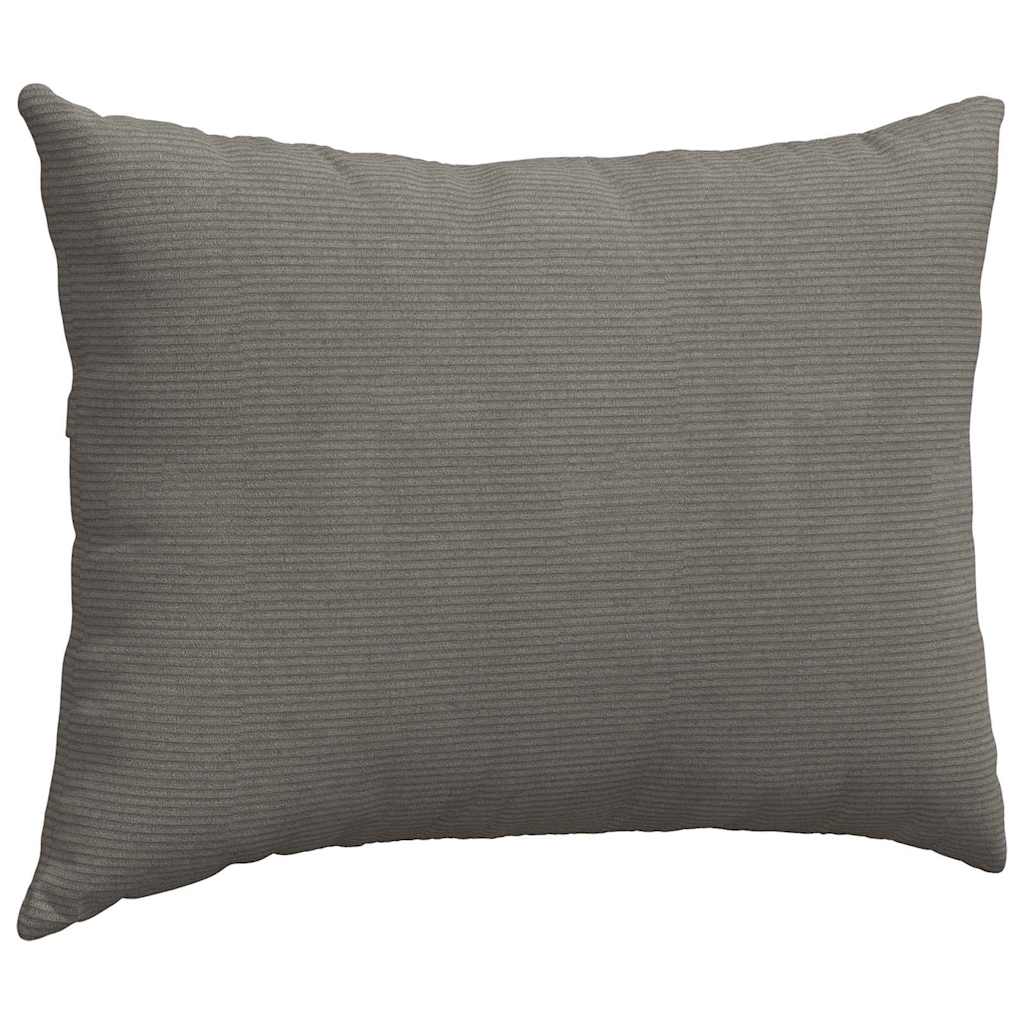Sofakissen 2 Stück Hellgrau 50 x 30 cm Cordstoff
