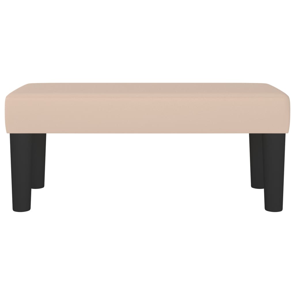 Sitzbank Grau 70x30x30 cm Kunstleder