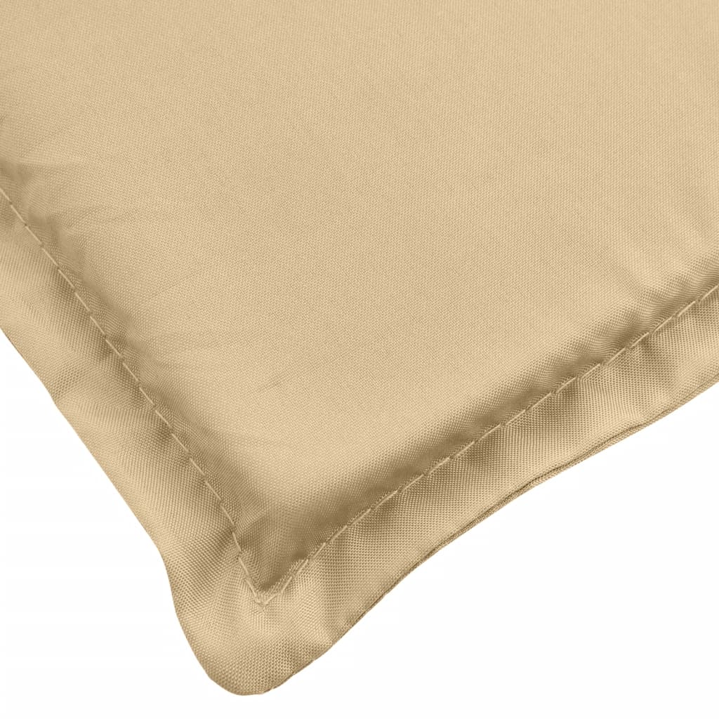 Hochlehner-Auflagen 2 Stk. Melange Anthrazit 120x50x7cm Stoff