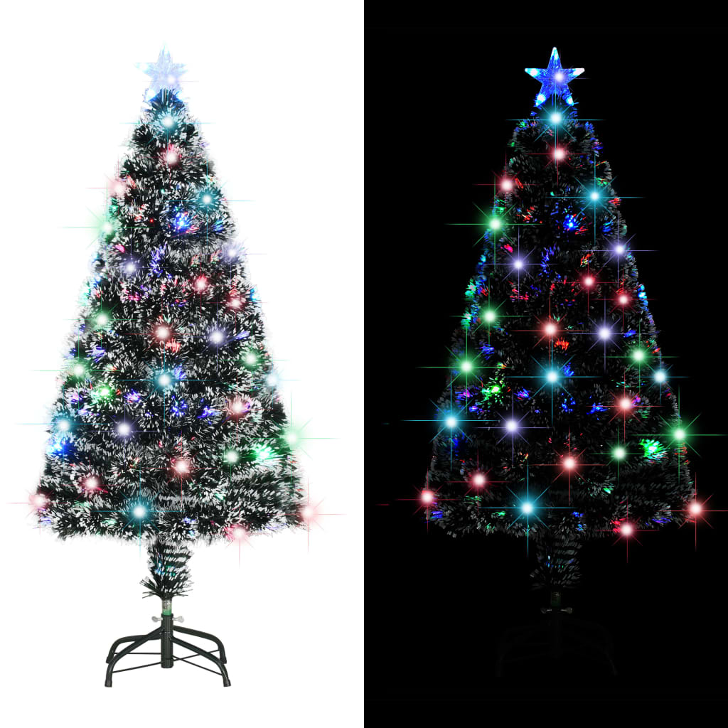 Vorbeleuchteter Weihnachtsbaum mit Ständer und LED 150 cm Glasfaser