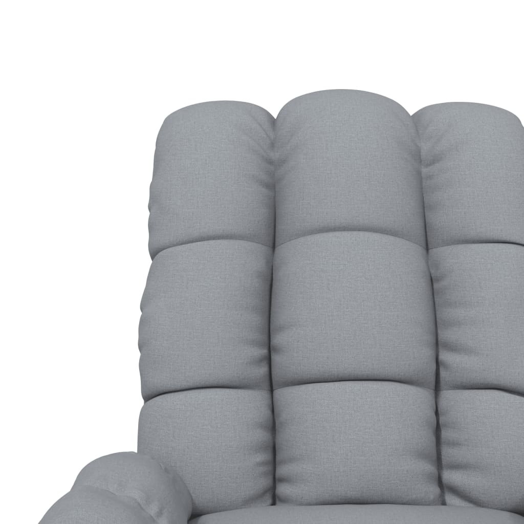 Massagesessel Elektrisch Dunkelgrau Stoff