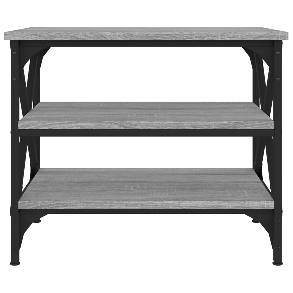 Beistelltisch Schwarz 55x38x45 cm Holzwerkstoff
