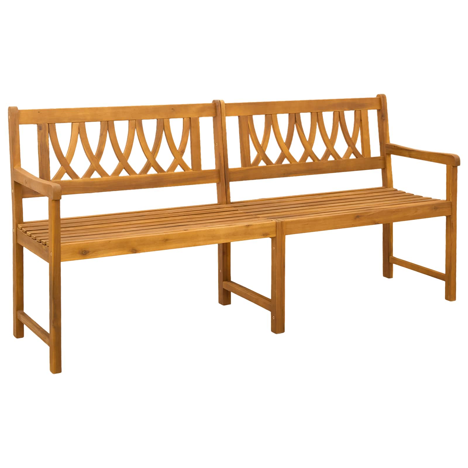 Bank Outdoor Natur 110 x 56 x 90 cm Massivholz Akazie