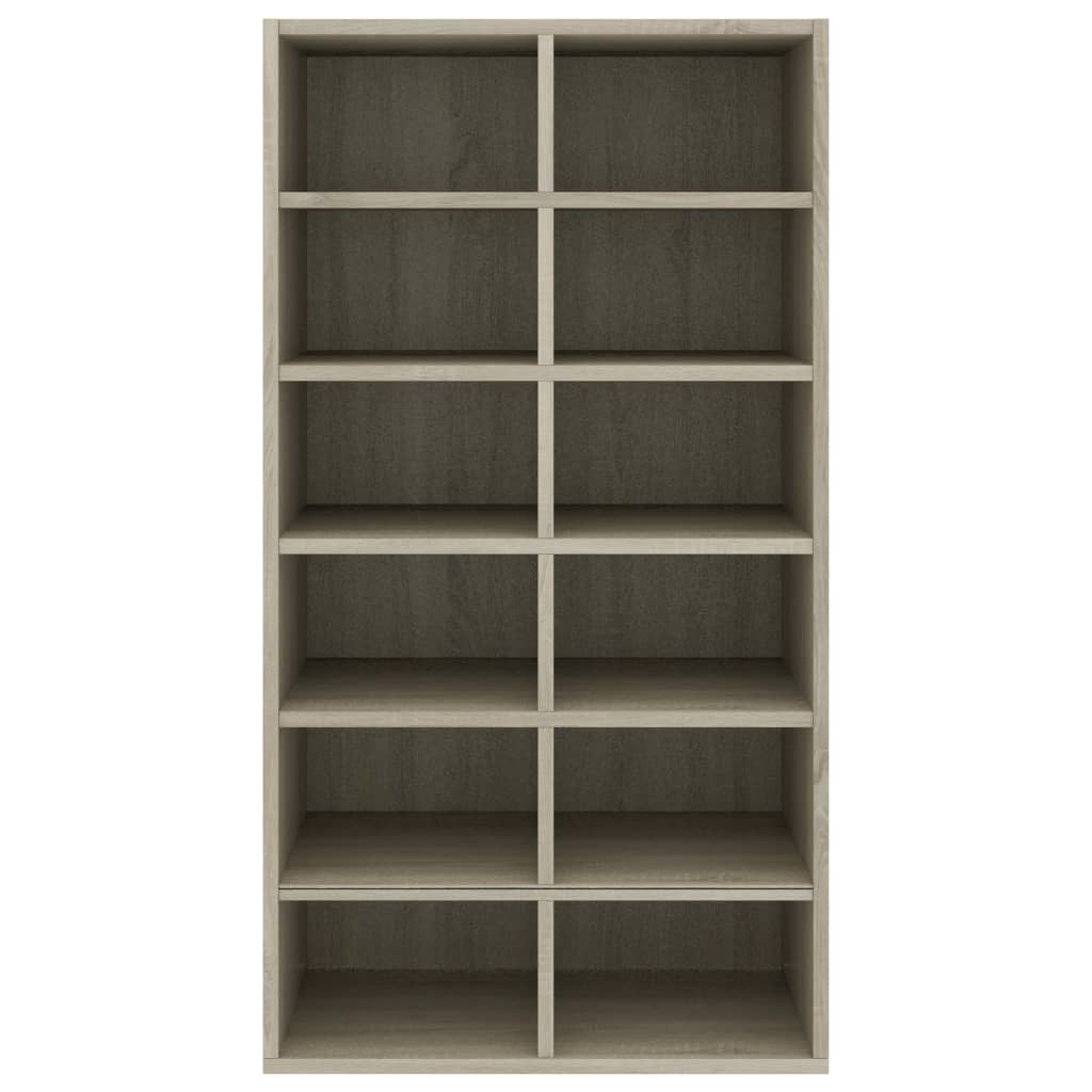 Schuhregal Weiß 54x34x100,5 cm Holzwerkstoff