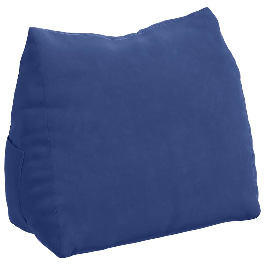 Rückenkissen Blau 45 x 20 x 35 cm Cordstoff