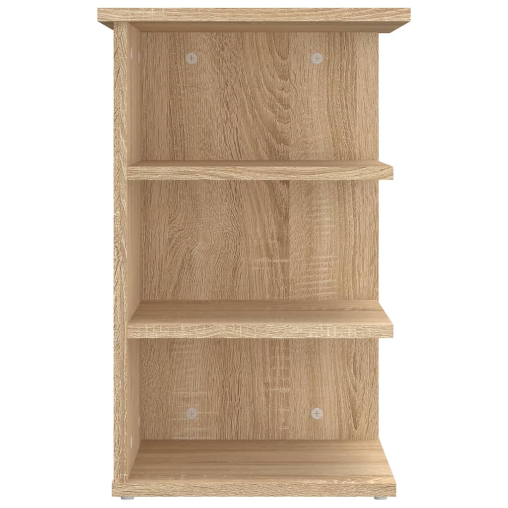 Beistellregal Weiß 35x35x55 cm Holzwerkstoff