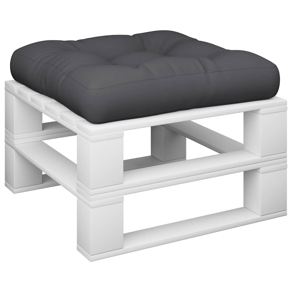 Palettenkissen Anthrazit 50x50x12 cm Stoff